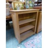 A modern oak bookcase