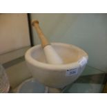 A large mortar and pestle