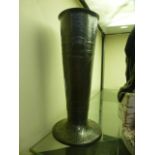 A pewter Arts and Crafts style vase no.0