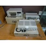 Three boxed Aurex by Toshiba stereo comp