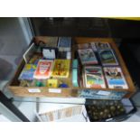 A selection of collectors cards, games e