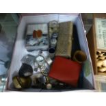 A box containing an assortment of collec
