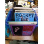 A box of assorted LPs by various artists