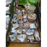 A tray of continental and other ceramic