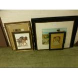 A selection of framed and glazed prints