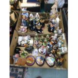 Two trays of modern figurines