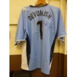 A Coventry City shirt signed by Marlon D