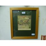 A framed and glazed print titled 'Rosema