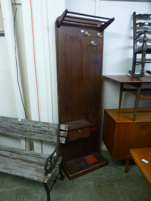 A mid-20th century design hall stand hav