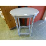 A French chalk painted occasional table