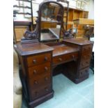 A Victorian mahogany dressing table