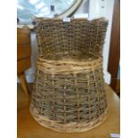 A child's wicker chair