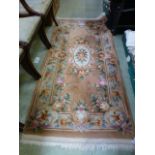 A modern brown ground Chinese rug