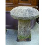 A Cotswold stone saddlestone