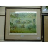 A framed and glazed limited edition prin