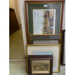 A selection of framed and glazed prints