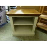 A modern oak topped cabinet