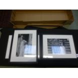 Three framed and glazed photographic pri