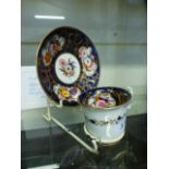 A Coalport cabinet cup and saucer having