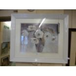 A framed and glazed artwork signed A Fle