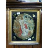 A gilt framed and glazed early 19th cent