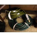 Two rolls of hose pipe
