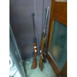 Three air rifles