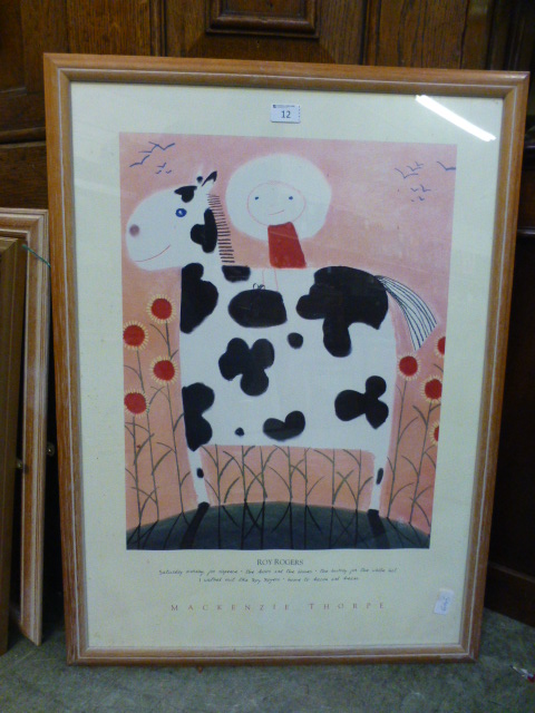 A framed and glazed print titled 'Roy Ro