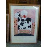 A framed and glazed print titled 'Roy Ro
