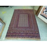 A hand woven Turkish flat woven kilim, t