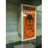 An early 20th century boxed tilley lamp