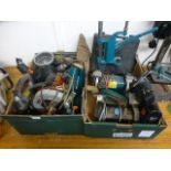 Two trays of electric hand tools to incl