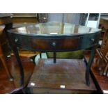 A Georgian mahogany corner wash stand, l