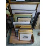 A large quantity of framed and glazed pr