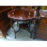 An early 20th century mahogany occasiona