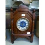 An early 20th century oak cased mantle c