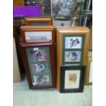 A quantity of modern framed and glazed m