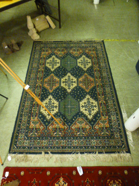 A modern oriental style rug, the multi l