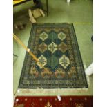 A modern oriental style rug, the multi l