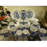 A Royal Doulton 'Atlantis' coffee set to