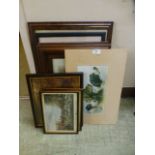 A quantity of modern framed and glazed p