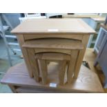 Malvern Shaker Oak Nest of Tables (38.26