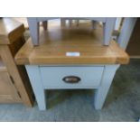 Hampshire Grey Painted Oak Lamp Table (2