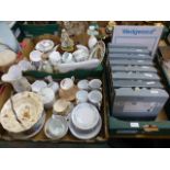 Three trays of mainly decorative ceramic