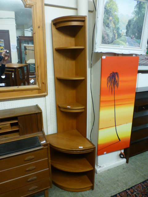 A mid-20th century teak veneered floor s