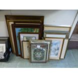 A quantity of modern framed oils, prints