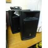 A pair of Yamaha MSR100 speakers