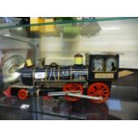 A tin plate steam locomotive
