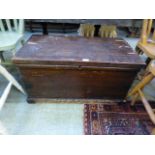 A 19th century pine tool chest