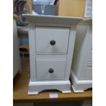 Banbury White Painted Small Bedside Table (21.